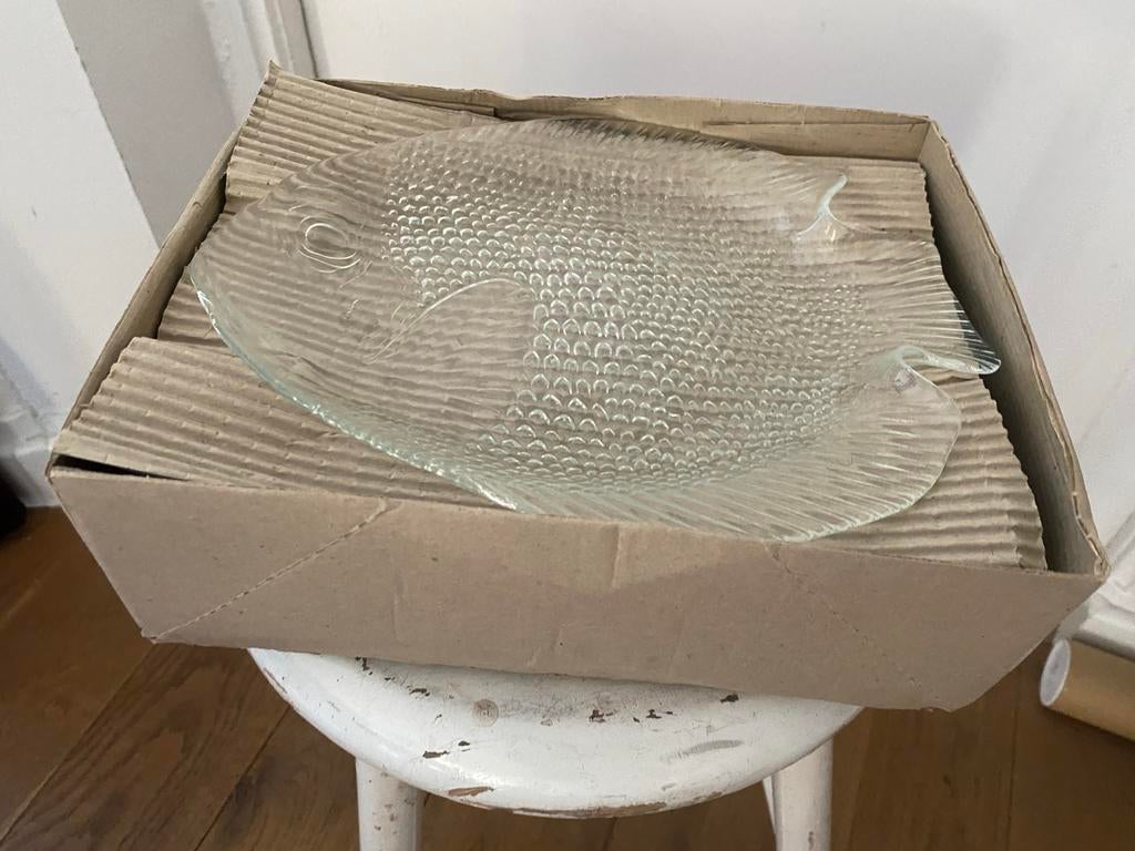 Zes Vintage Visborden - Jaren 70, Ophalen of Verzenden