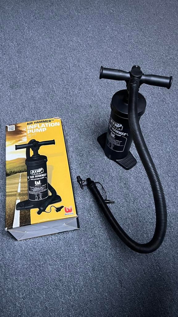 Luchtpomp handpomp voor luchtbed of opblaasbare boten, Caravans en Kamperen, Ophalen of Verzenden, Zo goed als nieuw