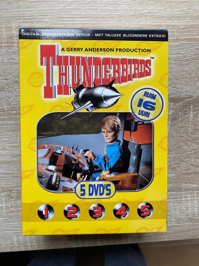 Thunderbirds DVD 1-5 en deel 8, Alle leeftijden, Ophalen of Verzenden, Zo goed als nieuw