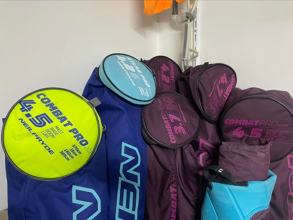 NeilPryde Neil Pryde Combat Pro Atlas Pro Wizard Pro, Ophalen, Minder dan 250 cm, Zo goed als nieuw, Minder dan 5 m²