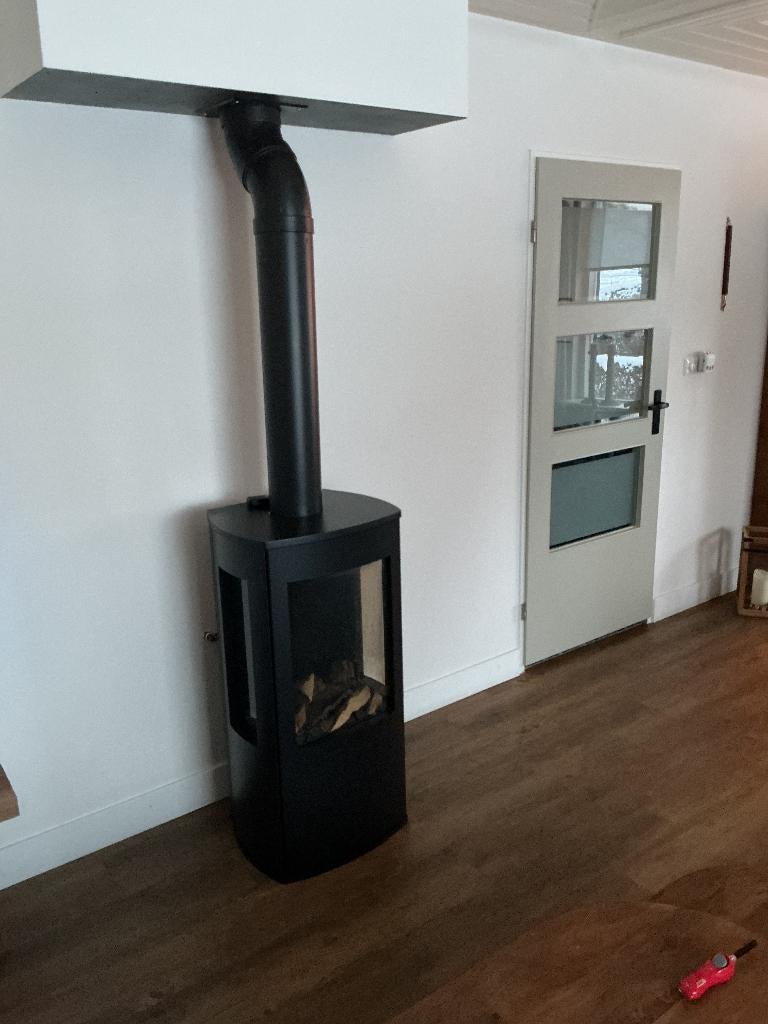 DRU Trio Limited Edition–Driezijdige gashaard, Huis en Inrichting, Kachels, Ophalen, Gas, Zo goed als nieuw, Vrijstaand