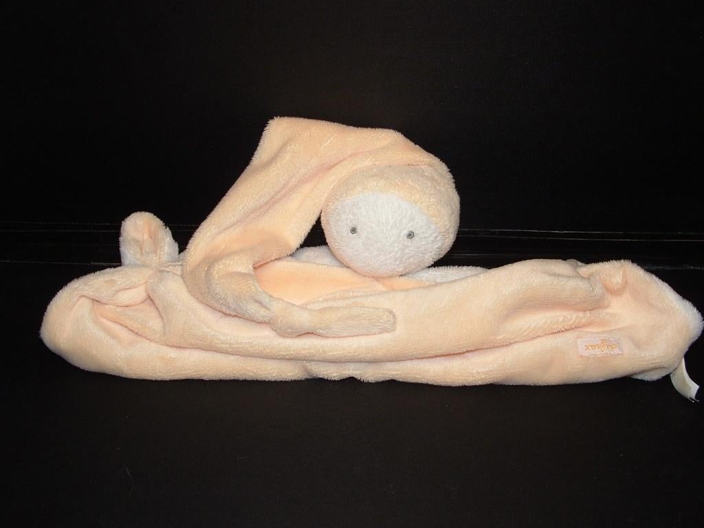 DIFRAX POPJE SOFTDOEK KNUFFELDOEKJE VELOURS LICHTGEEL MET, Ophalen of Verzenden, Nieuw, Overige typen