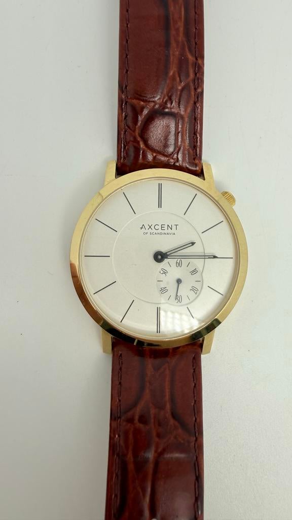 Axcent of Scandinavia Horloge - Analoog Quartz, Overige merken, Overige materialen, Leer, Polshorloge