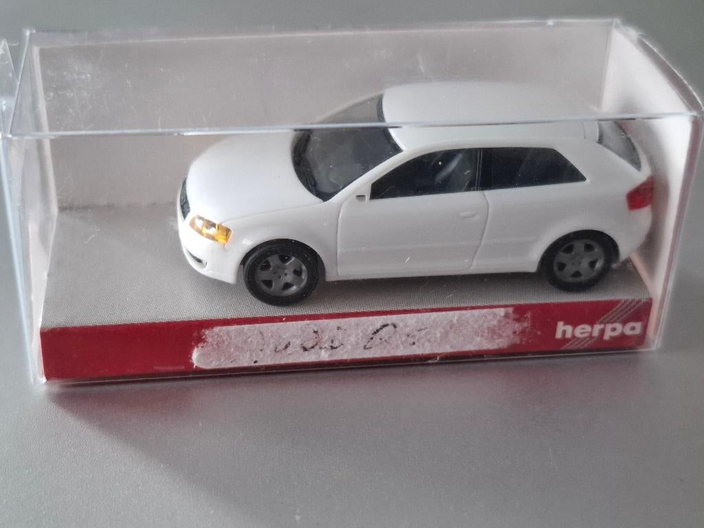1:87 Audi A3 wit in OVP Herpa € 5, Ophalen of Verzenden, Zo goed als nieuw, Auto, Herpa