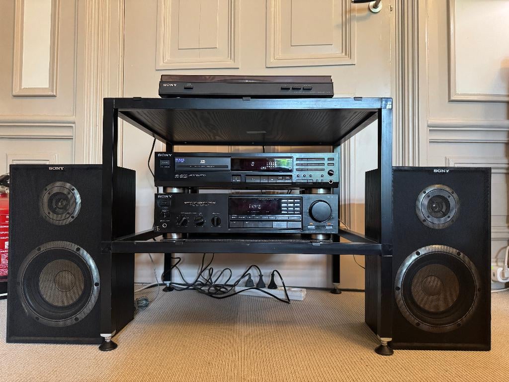 Sony Stereo Set Draaitafel Tuner Versterker CD-Speler Boxen, Ophalen, Gebruikt, Tuner of Radio, Losse componenten