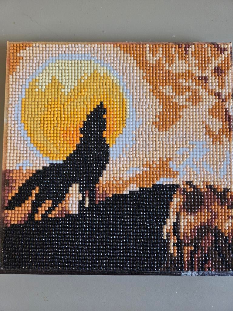 Wolf Diamond Painting op Canvas, Ophalen of Verzenden, Nieuw, Doek