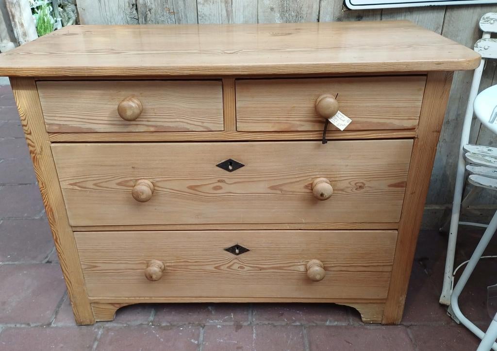 Ladekast, commode, opbergkast, landelijke kast, grenen kast, Ophalen, Gebruikt, 100 tot 150 cm, Onbekend