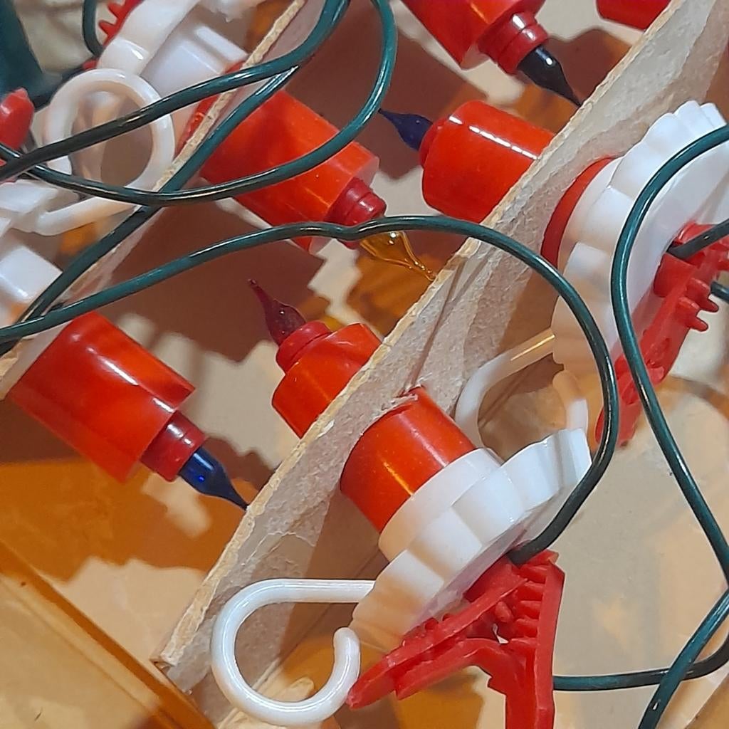 Vintage Philips Kerstverlichting kerstlampjes kleur, Ophalen of Verzenden