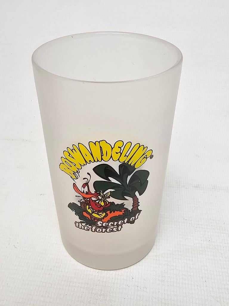 # Boswandeling glas frosted secret of the forest model 7, Verzamelen, Glas en Borrelglaasjes, Ophalen of Verzenden, Gebruikt, Borrel- of Shotglas