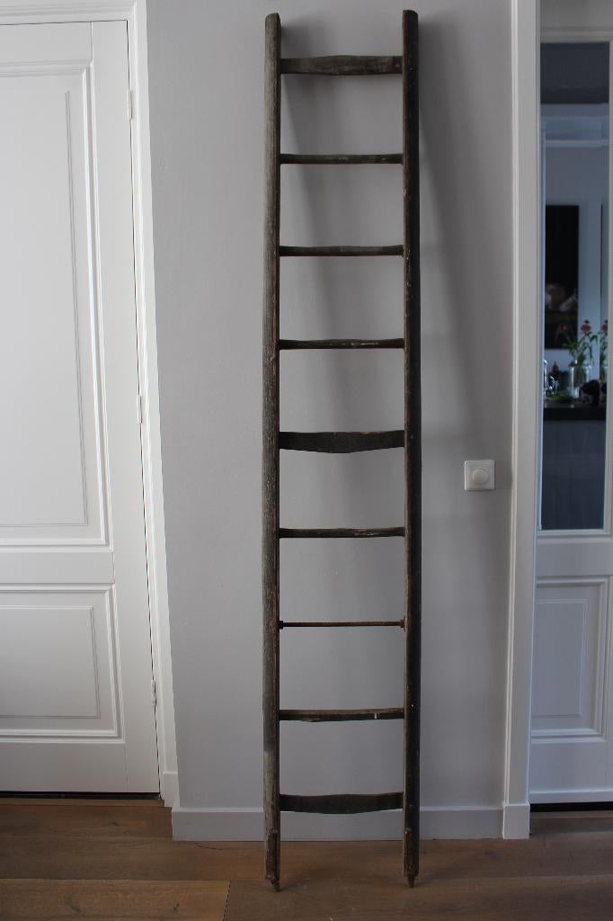 Oude Franse brocante plukladder *Pronck & Praal*, Ophalen