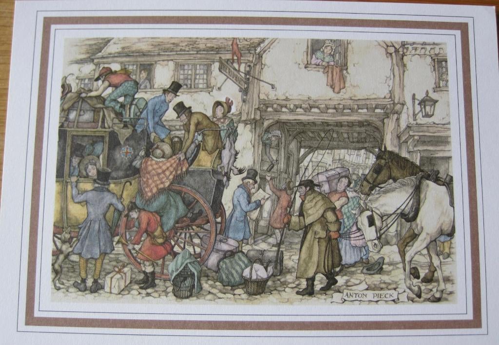 Anton Pieck - het inladen van de postkoets - nieuw, Verzamelen, Verzenden, 1980 tot heden, Ongelopen, Overige thema's