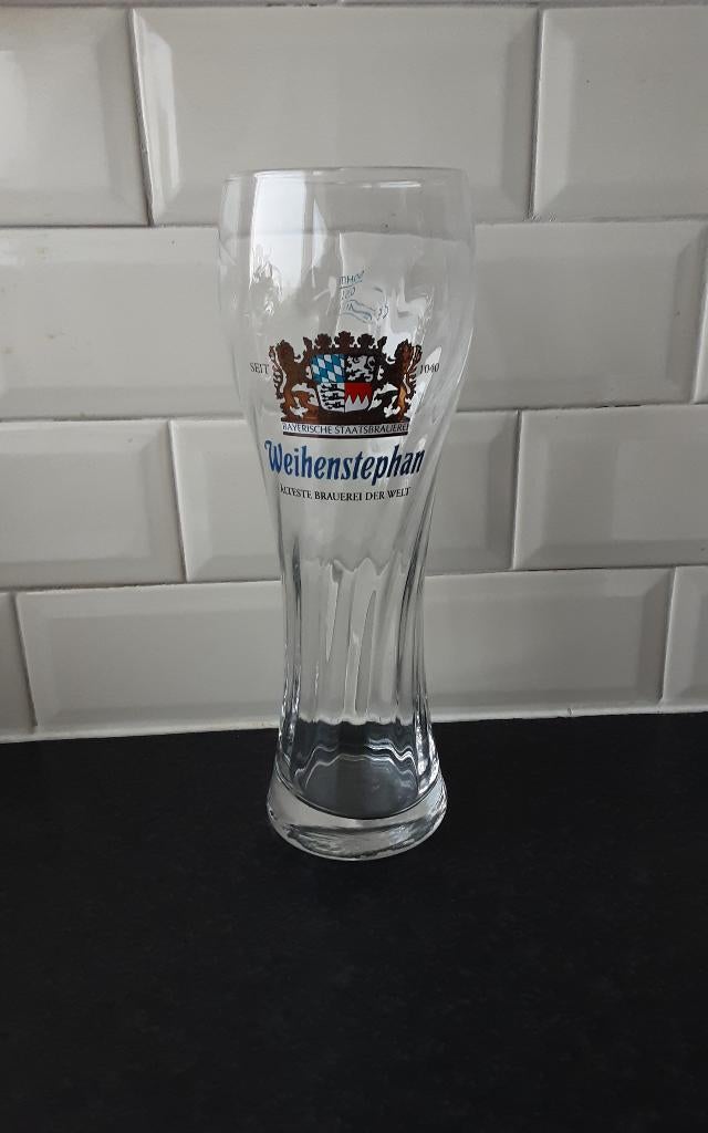 WEIHENSTEPHAN glas, groot, Ophalen of Verzenden, Zo goed als nieuw, Bierglas