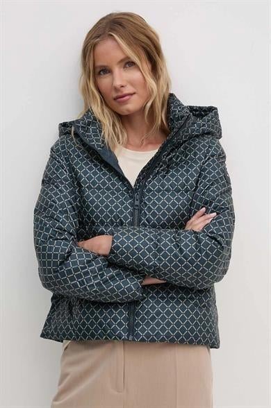 Donsjack Tommy hilfiger 36, Blauw, Ophalen of Verzenden, Zo goed als nieuw, Maat 36 (S)