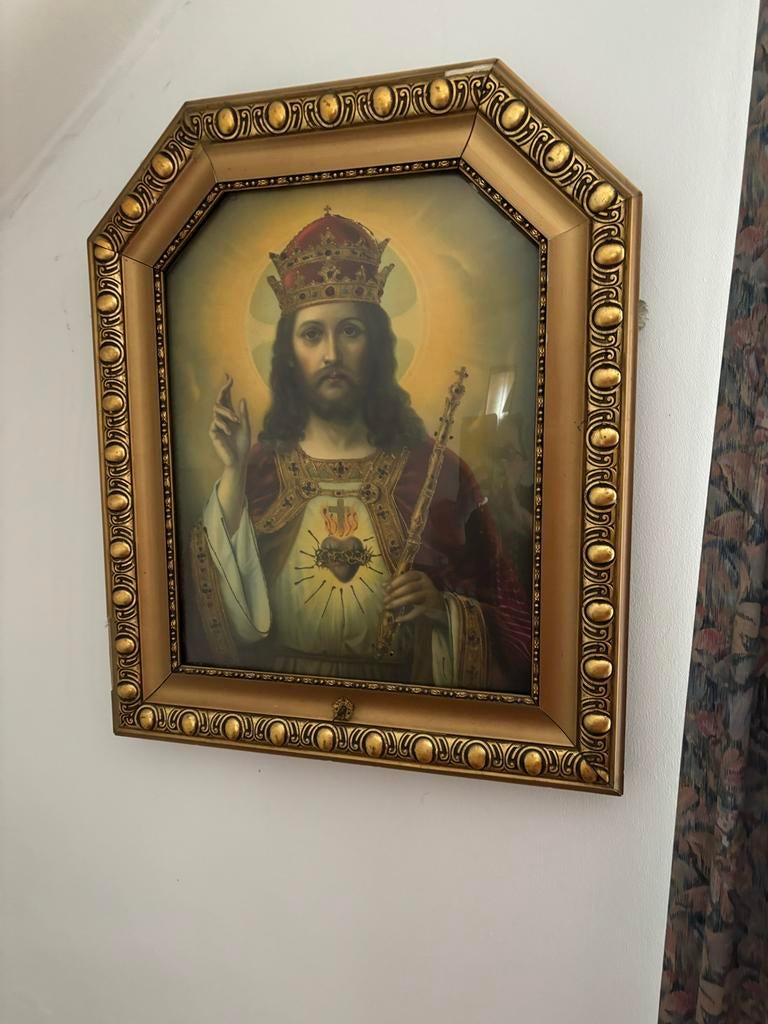 Religieuze afbeelding van Jezus Christus, Antiek en Kunst, Antiek | Religie, Ophalen of Verzenden