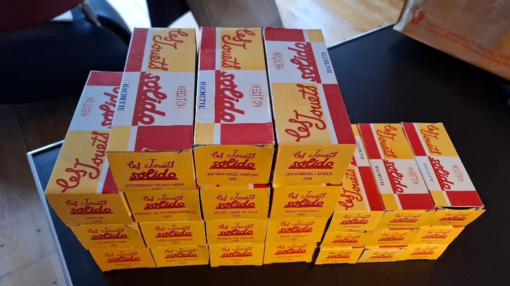 24 Solido Hachette 1:43 Auto Schaalmodellen, Ophalen, Zo goed als nieuw, Auto, Solido