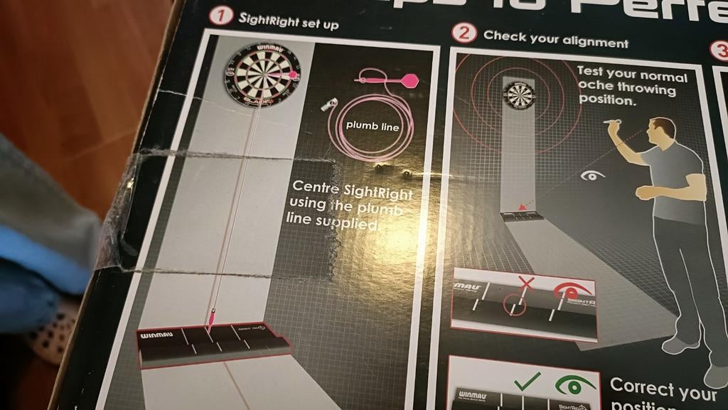 Winmau sightright 2, Sport en Fitness, Darts, Ophalen of Verzenden, Gebruikt, Dartbord