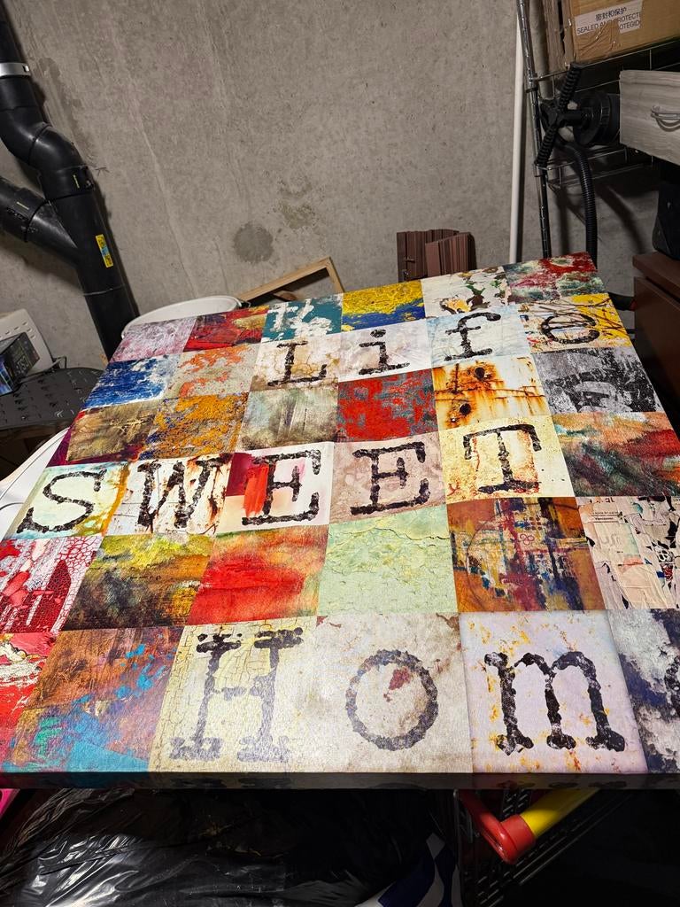 Schilderij Home Sweet Home - Beschadigd, Ophalen, Zo goed als nieuw, Overige typen