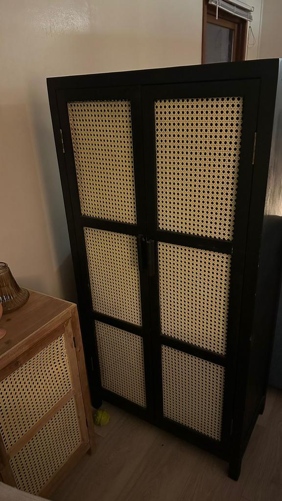 Webbing kast Bandung hoog, Huis en Inrichting, Met deur(en), Zo goed als nieuw, 25 tot 50 cm, 50 tot 100 cm