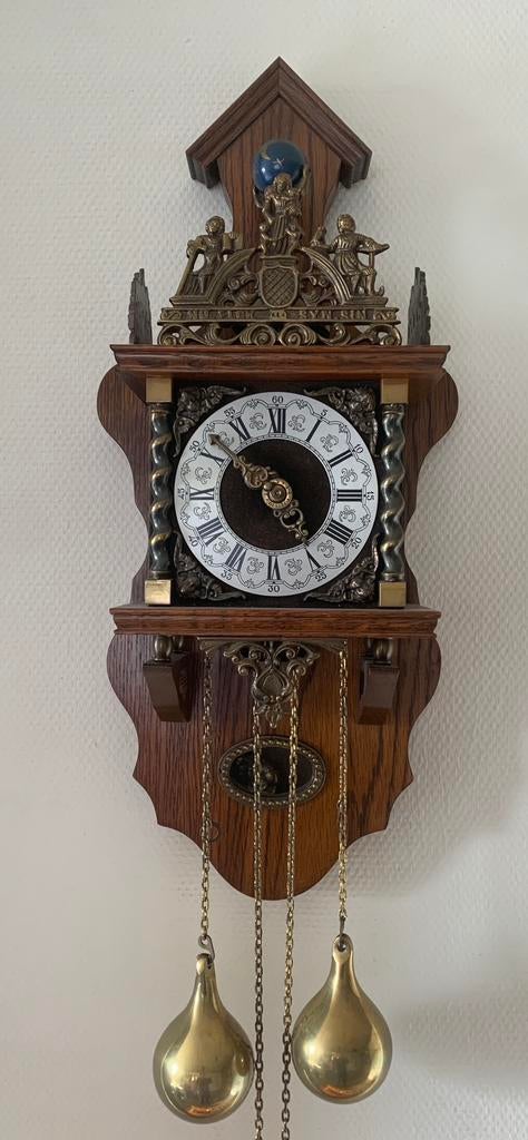Complete en werkende Zaanse Friese wandklok Franz Hermle., Antiek en Kunst, Antiek | Klokken, Ophalen