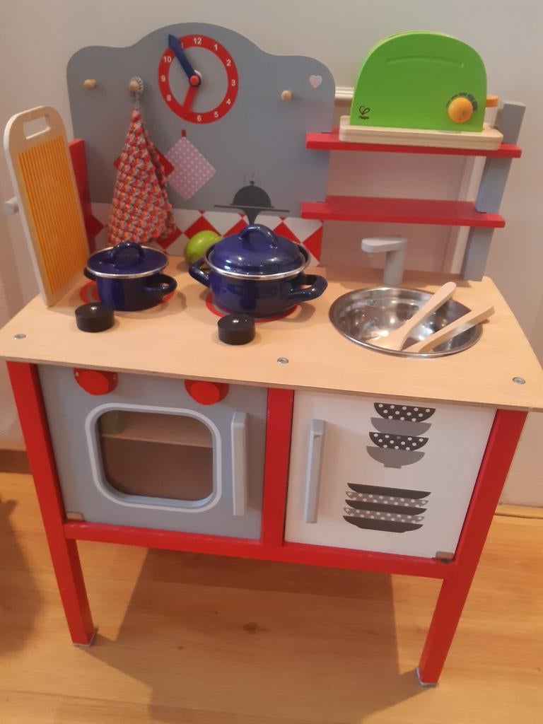 Houten speelkeuken met accessoires, Ophalen