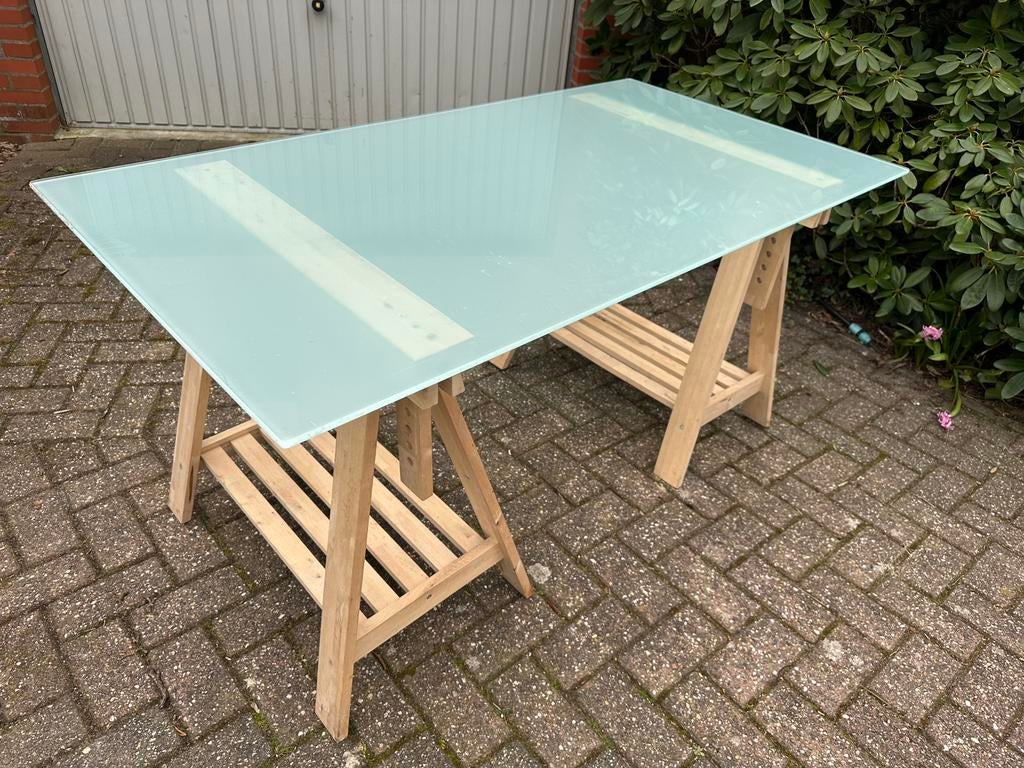 Bureau Ikea 80x150, Huis en Inrichting, Bureaus, Ophalen, Gebruikt