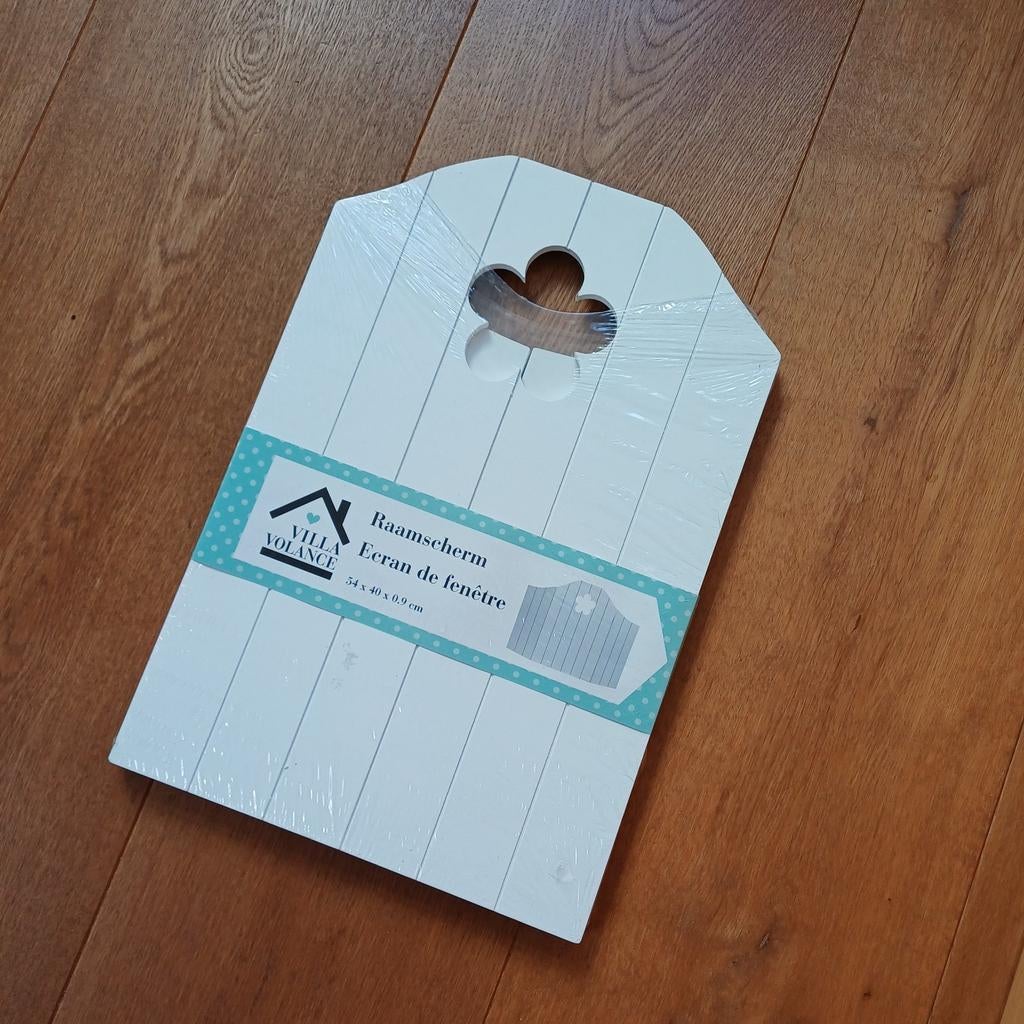 Nieuw 3 delig houten raamscherm.
De maat is 54x40, Ophalen of Verzenden, Nieuw