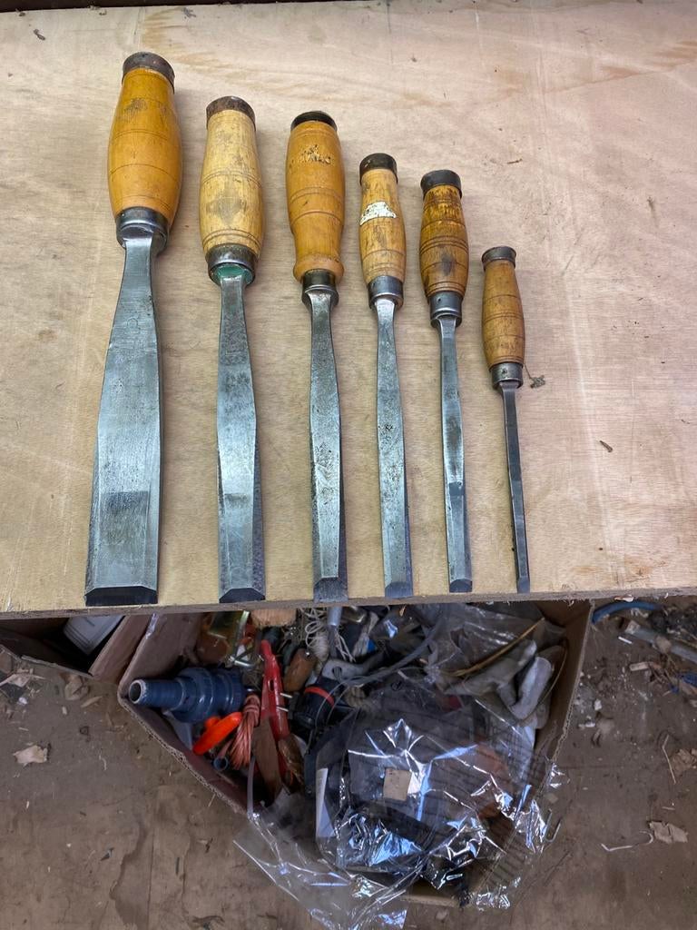 6 stuks hakbeitels van J . Nooitgedagt ., Ophalen of Verzenden