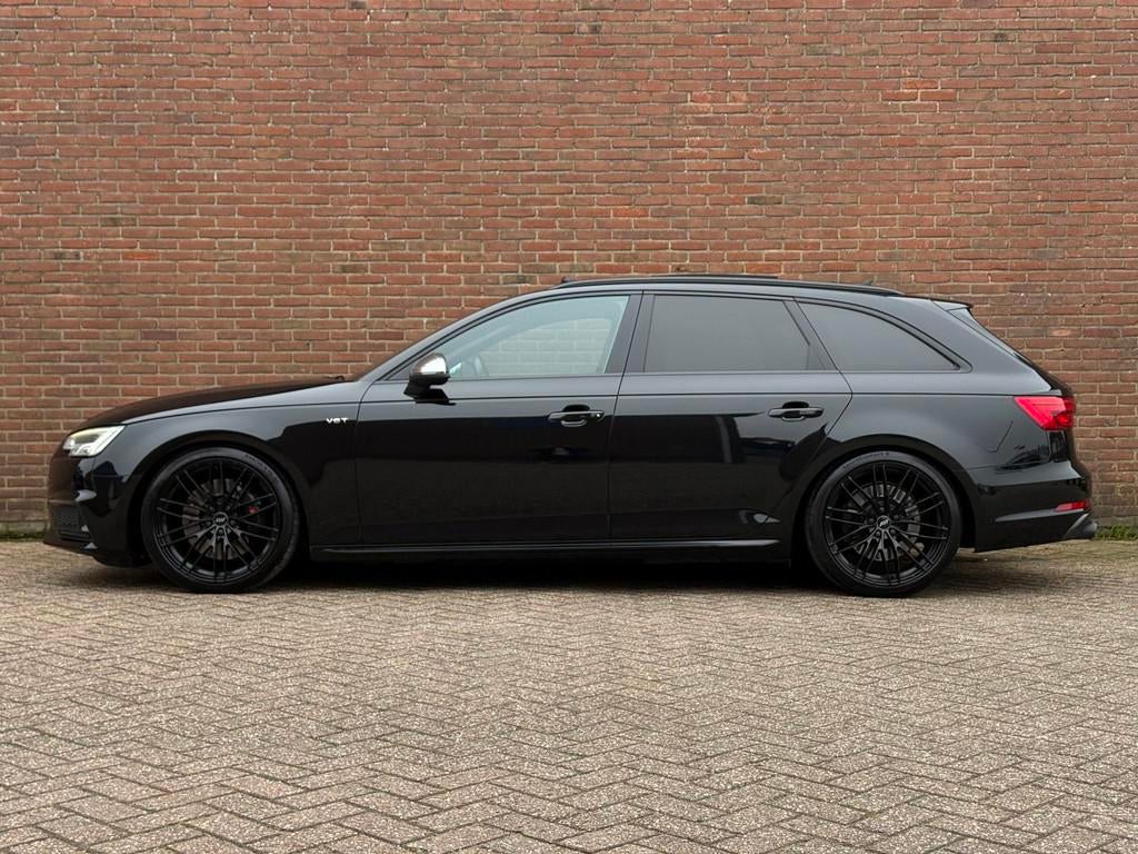 Audi S4 Avant 3.0 TFSI Quattro Pano Milltek H&R Matrix, Auto's, Audi, Gebruikt, 2995 cc, 1650 kg, Zwart
