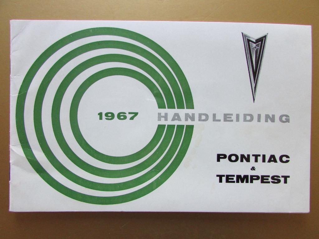 1967 Pontiac & Tempest handleiding, Nederlands, Ophalen of Verzenden