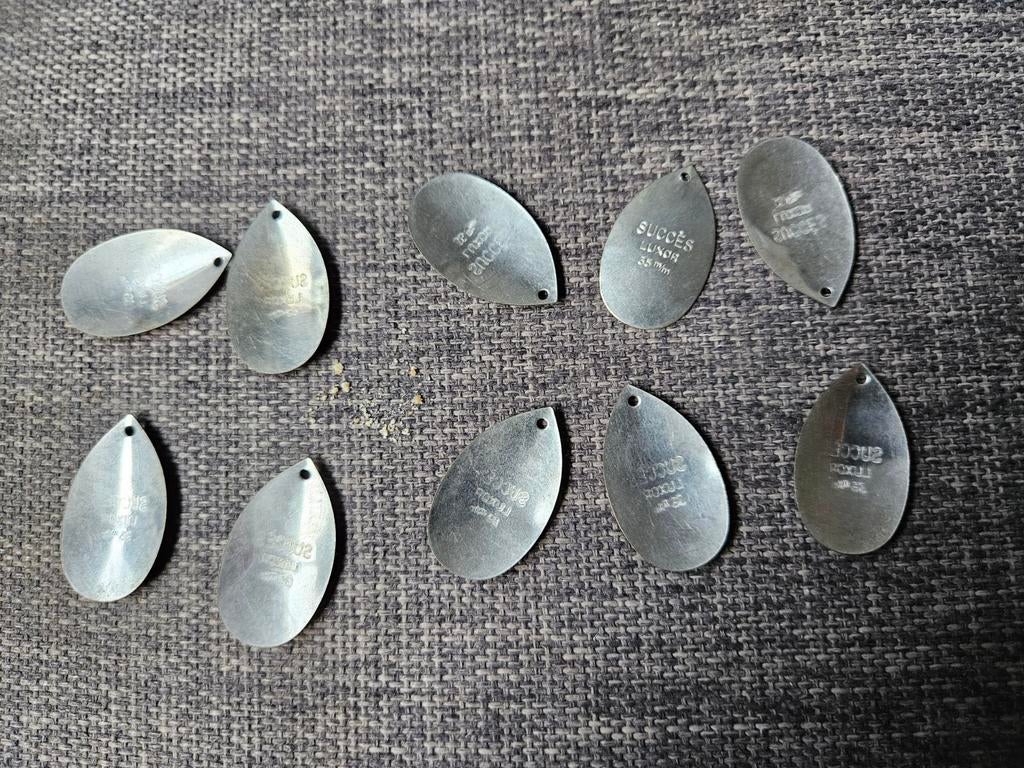 10x Blinkers bladen 35mm succes LUXOR, Watersport en Boten, Ophalen of Verzenden