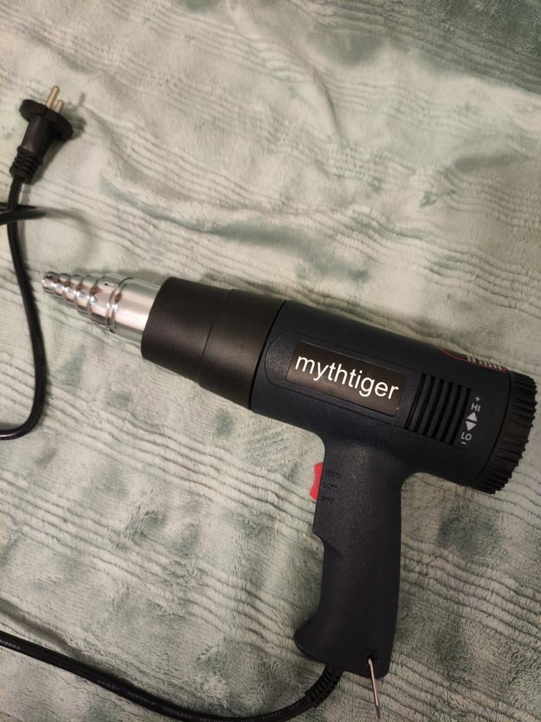 Heteluchtpistool met diverse opzetstukken en temperatuurrege, Ophalen of Verzenden