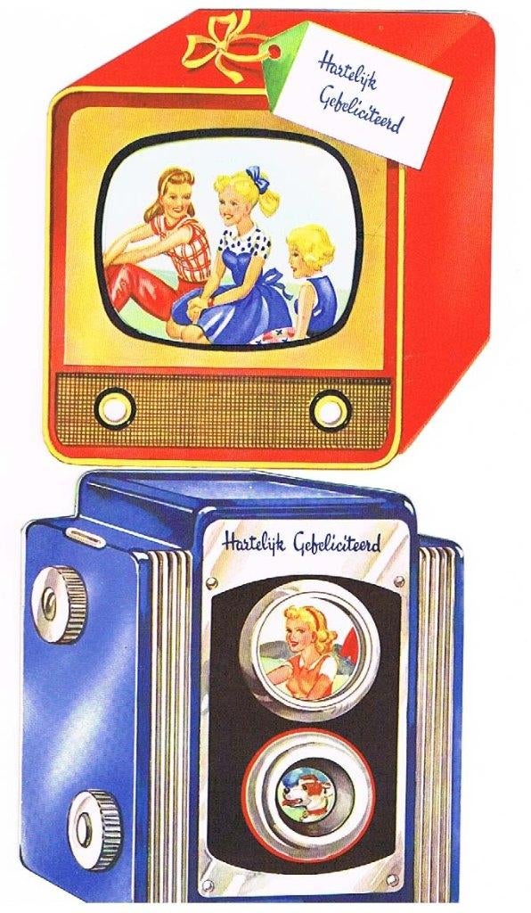 Oude Felicitatie kaarten, Ophalen of Verzenden