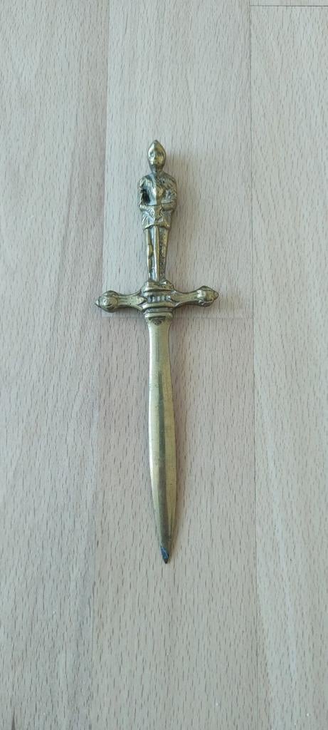 Vintage messing briefopener, Ophalen of Verzenden
