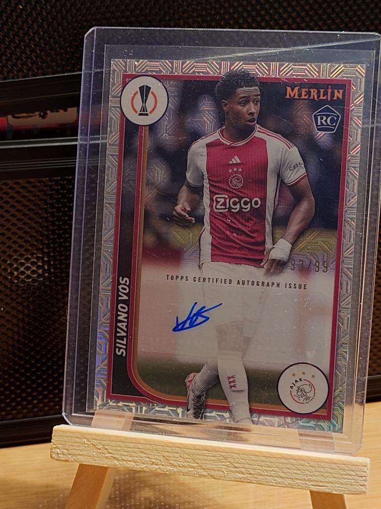 Topps Merlin Silvano Vos Ajax Auto, Verzenden, Zo goed als nieuw, Plaatje