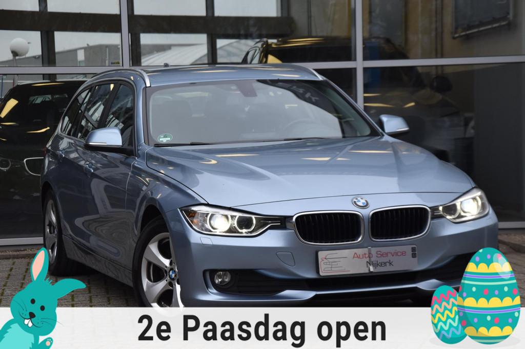 BMW 3-serie Touring 320d EfficientDynamics Edition Airco Nav, Euro 5, Zwart, 4 cilinders, Blauw