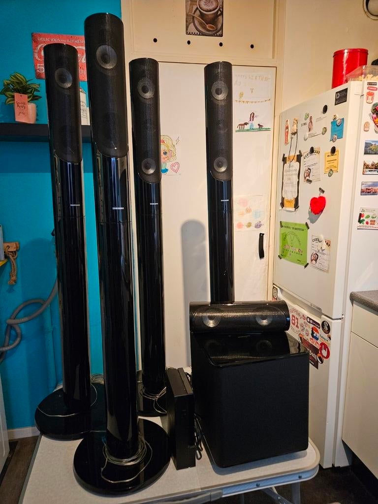 Samsung zuilspeakers en subwoofer, Ophalen, 70 watt of meer, Overige merken