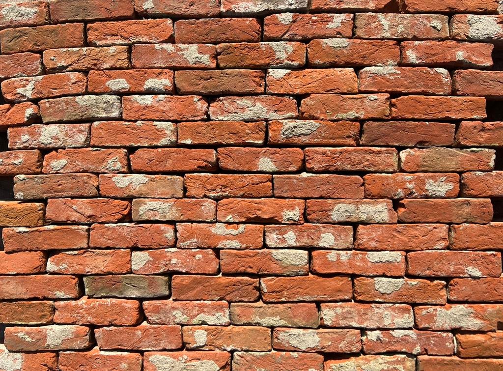 Oude rode handvorm stenen 17x4.5 1.800M2 van ÉÉN partij!!, Doe-het-zelf en Verbouw, Metselstenen, Ophalen of Verzenden, Gebruikt