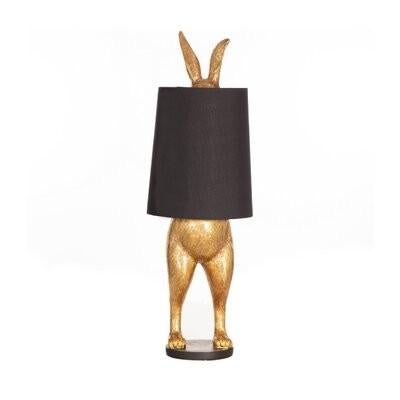 Vloerlamp gouden konijn Hiding Rabbit 117cm, Huis en Inrichting, Lampen | Tafellampen, Ophalen, Zo goed als nieuw, Stof, 75 cm of meer
