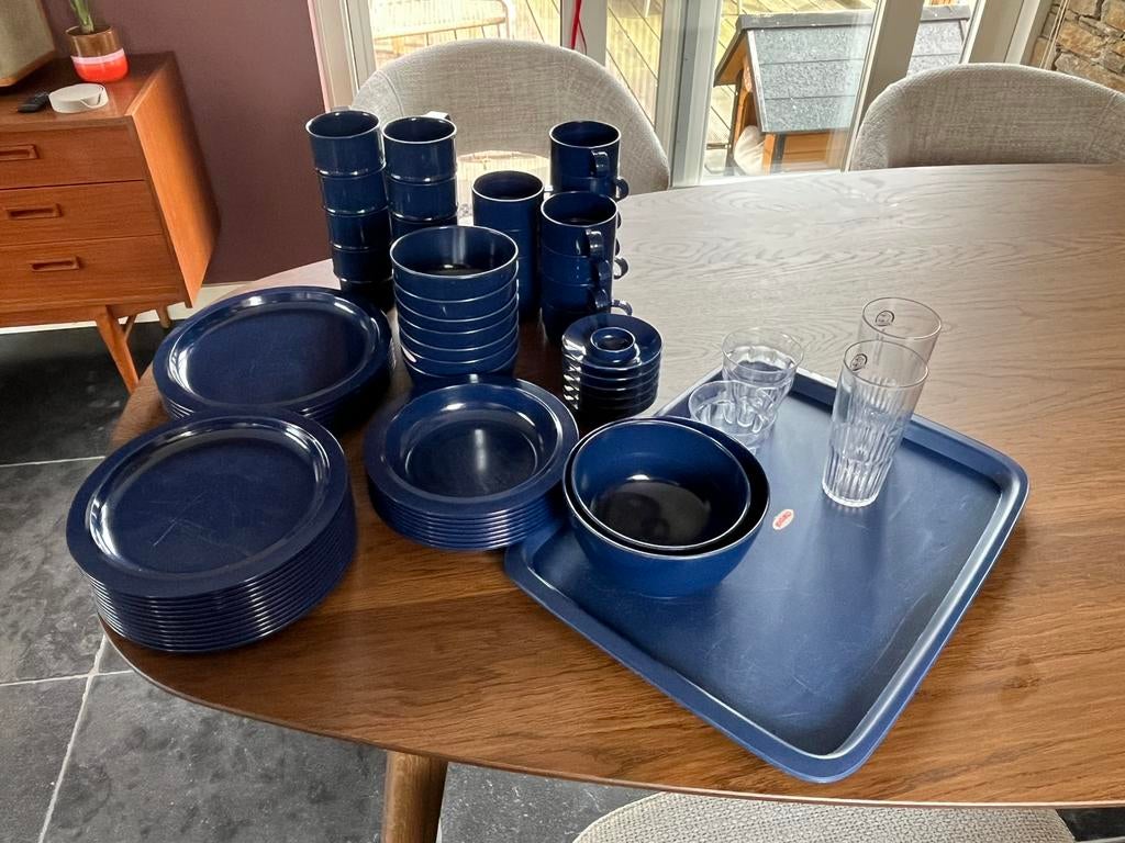 Campingservies retro Mepal, Ophalen of Verzenden, Gebruikt