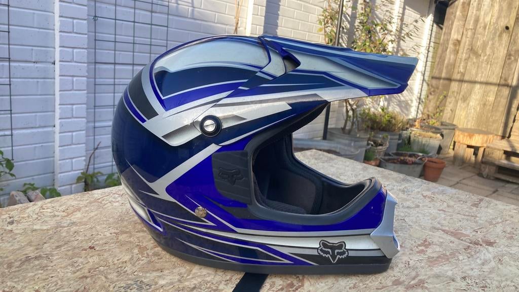 MX enduro FOX helm, Motoren, Ophalen of Verzenden, Tweedehands, Motorcrosskleding