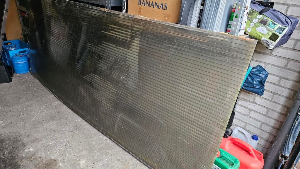 Gratis gebruikte polycarbonaatplaten v. afdakje of moestuin, Ophalen, Gebruikt