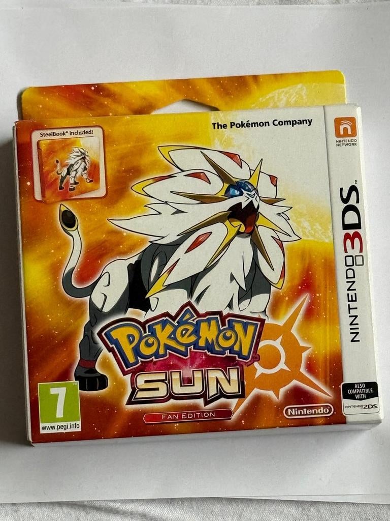 Pokémon Sun Fan Edition Nintendo 3DS (nieuw en gesealed), Gekoppelde computers, Q, 1 speler, Q
