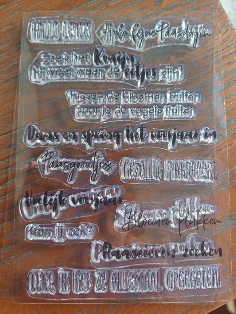 Lente stempels, Ophalen, Houten stempel