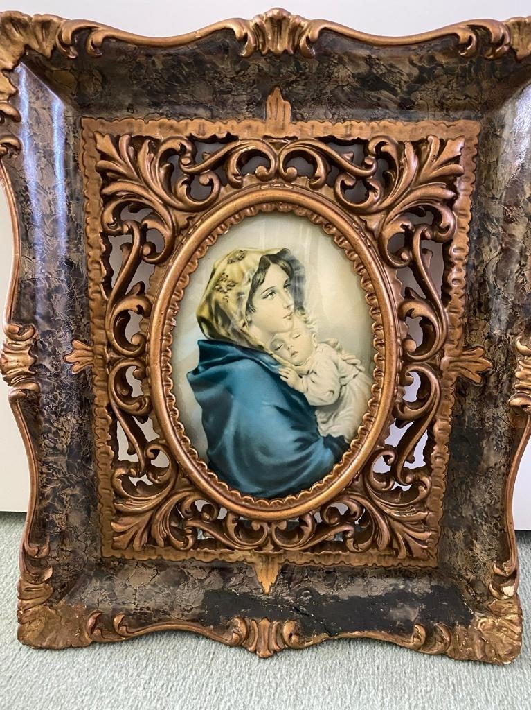 Icoon/schilderijtje  Maria met kindje jezus, Ophalen, Gebruikt, Overige typen, Christendom | Katholiek