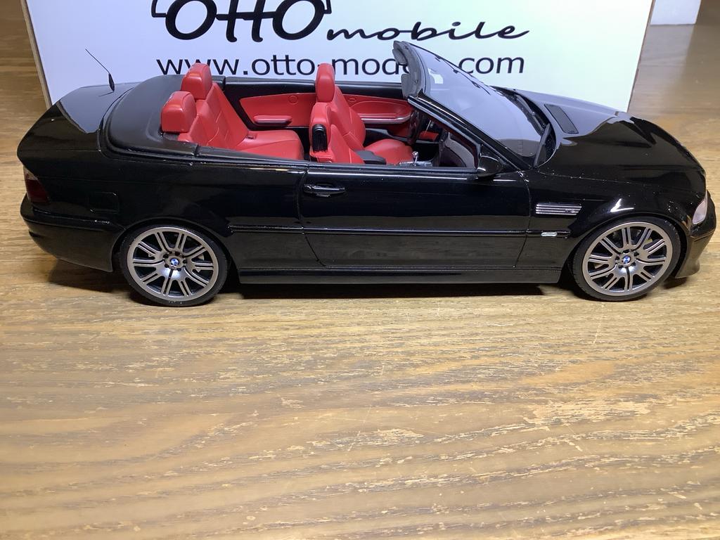 OttOMobile BMW M3 E46 Cabriolet Zwart Rood 1:18, Ophalen of Verzenden, Nieuw, Auto, OttOMobile