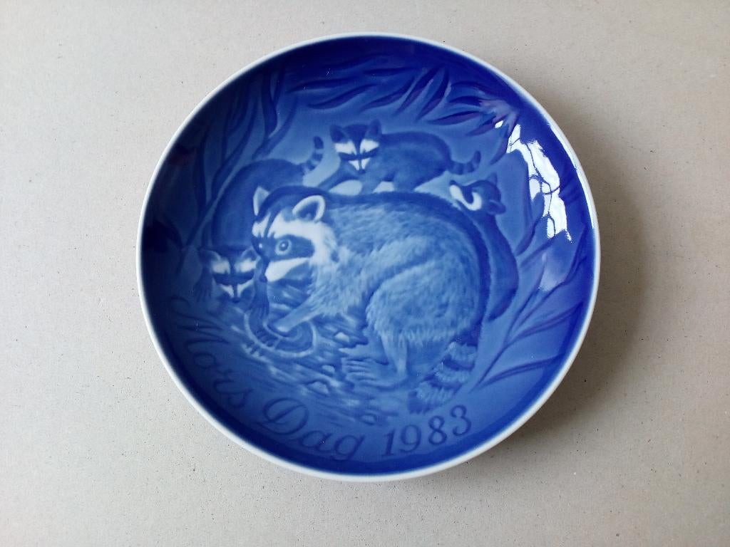 Wandbordje. Wasbeertjes. Denemarken.Vintage, Ophalen of Verzenden