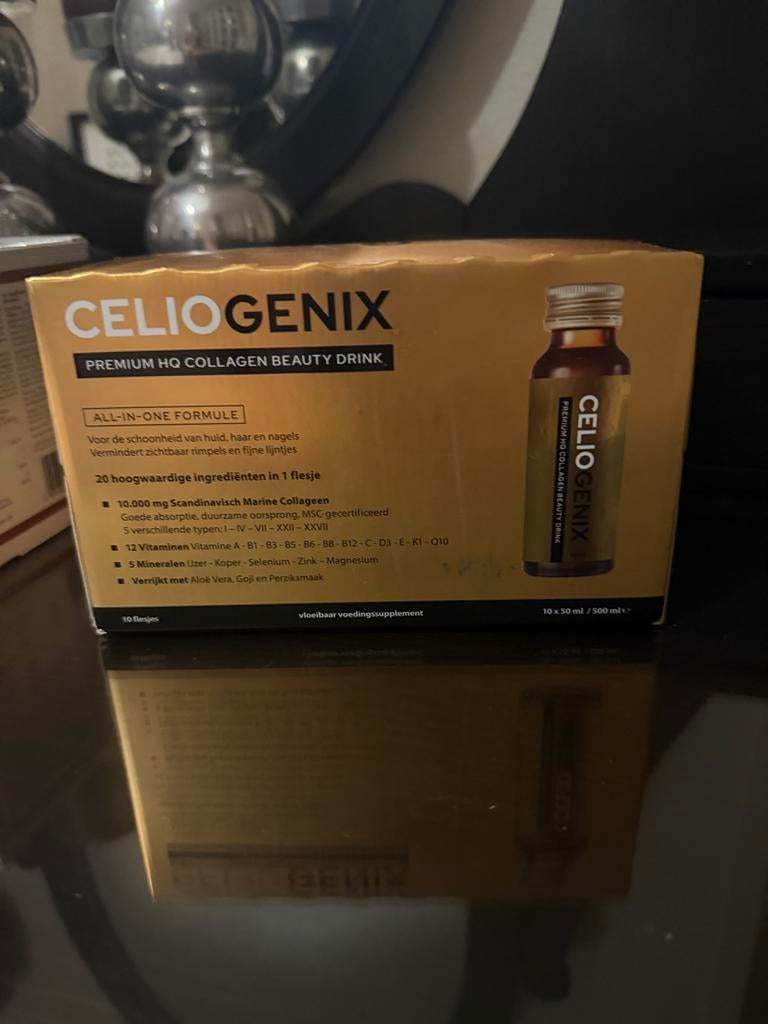 Celiogenix Premium HQ Collageen Beauty Drink - 10 flesjes, Ophalen of Verzenden, Nieuw, Poeder of Drank