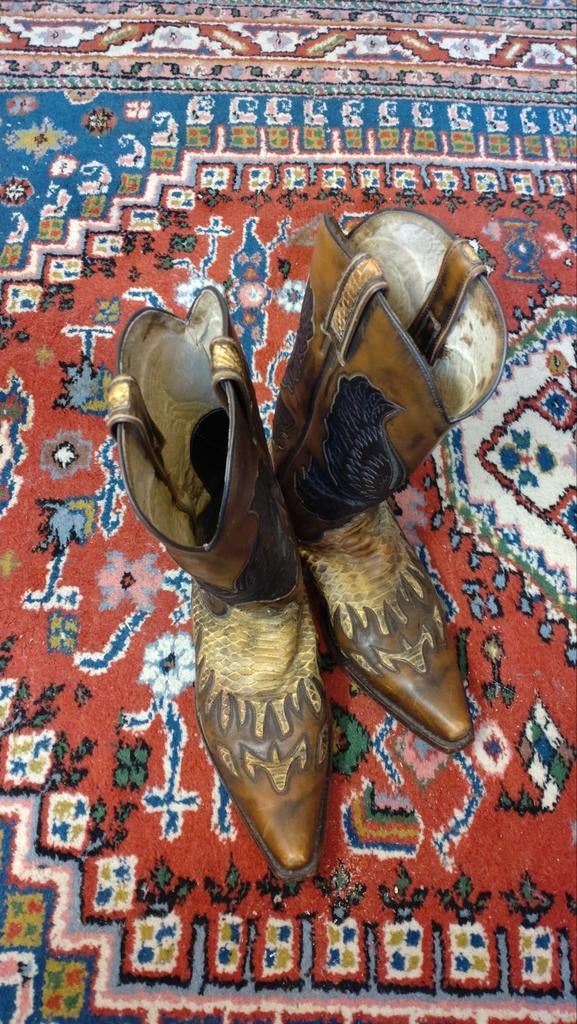 Erg coole Sancho Western laarzen maat 41, Kleding | Dames, Schoenen, Ophalen of Verzenden, Zo goed als nieuw, Bruin, Hoge laarzen