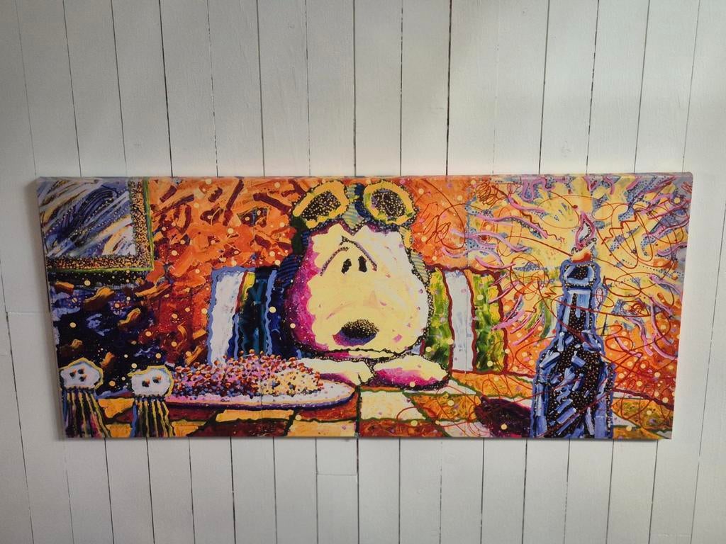 Snoopy schilderij. Prachtige kleuren!, Ophalen