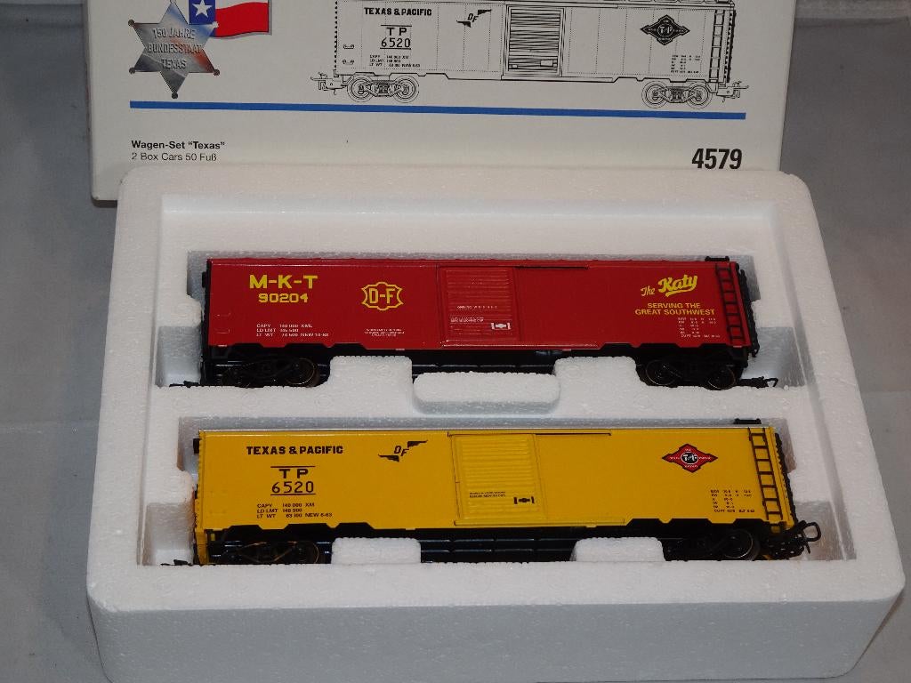 Marklin 2 delige set 4579 USA boxcars nieuw in OVP (#941), Hobby en Vrije tijd, Modeltreinen | H0, Wisselstroom, Ophalen of Verzenden